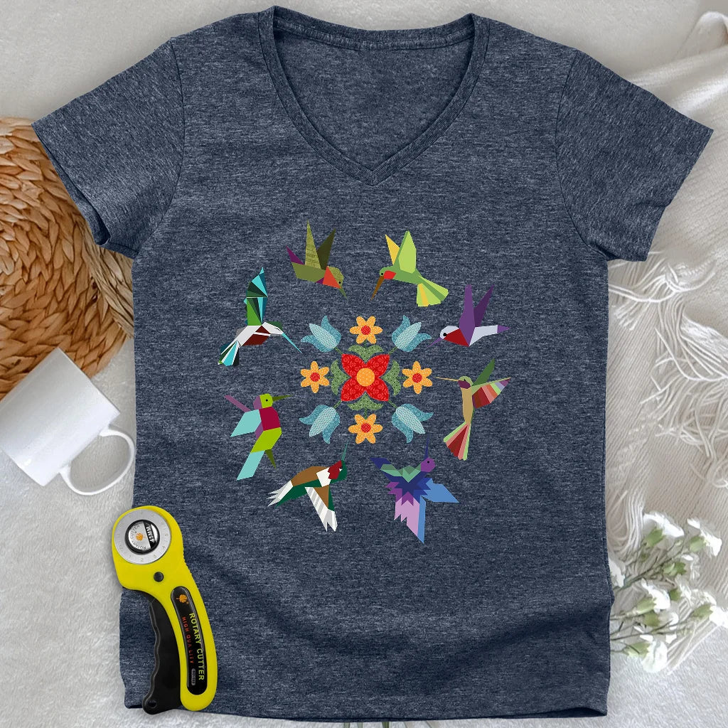 Circle of Wings Lady V-neck