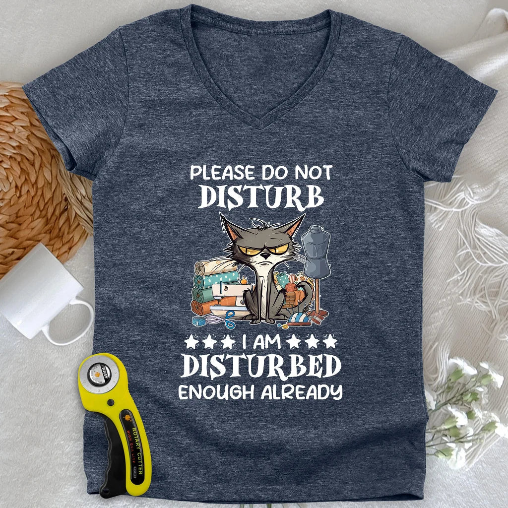 Disturbed Lady V-neck