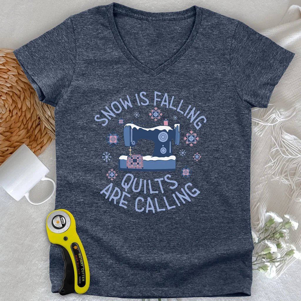 Frost Stitch Lady V-neck