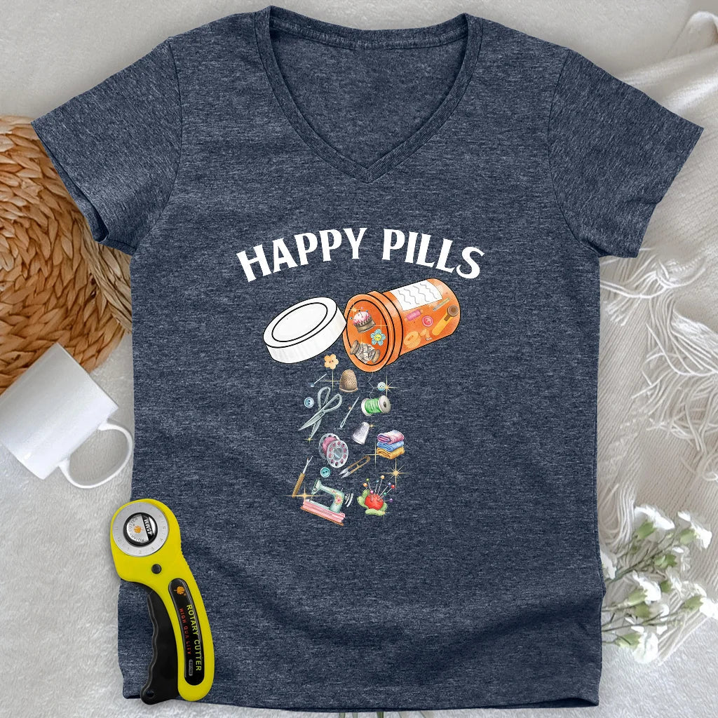 Happy pills Lady V-neck
