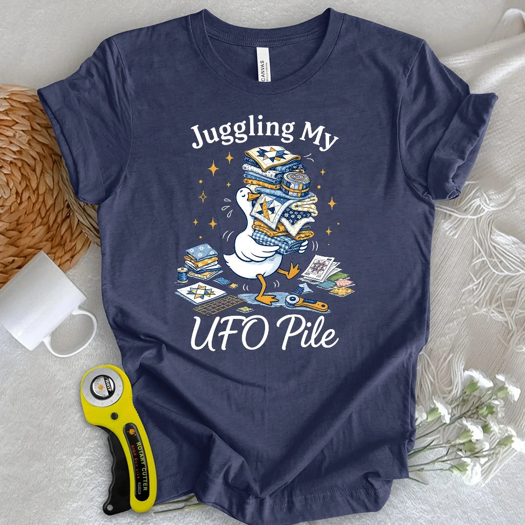 Juggling My UFO Pile T-shirt