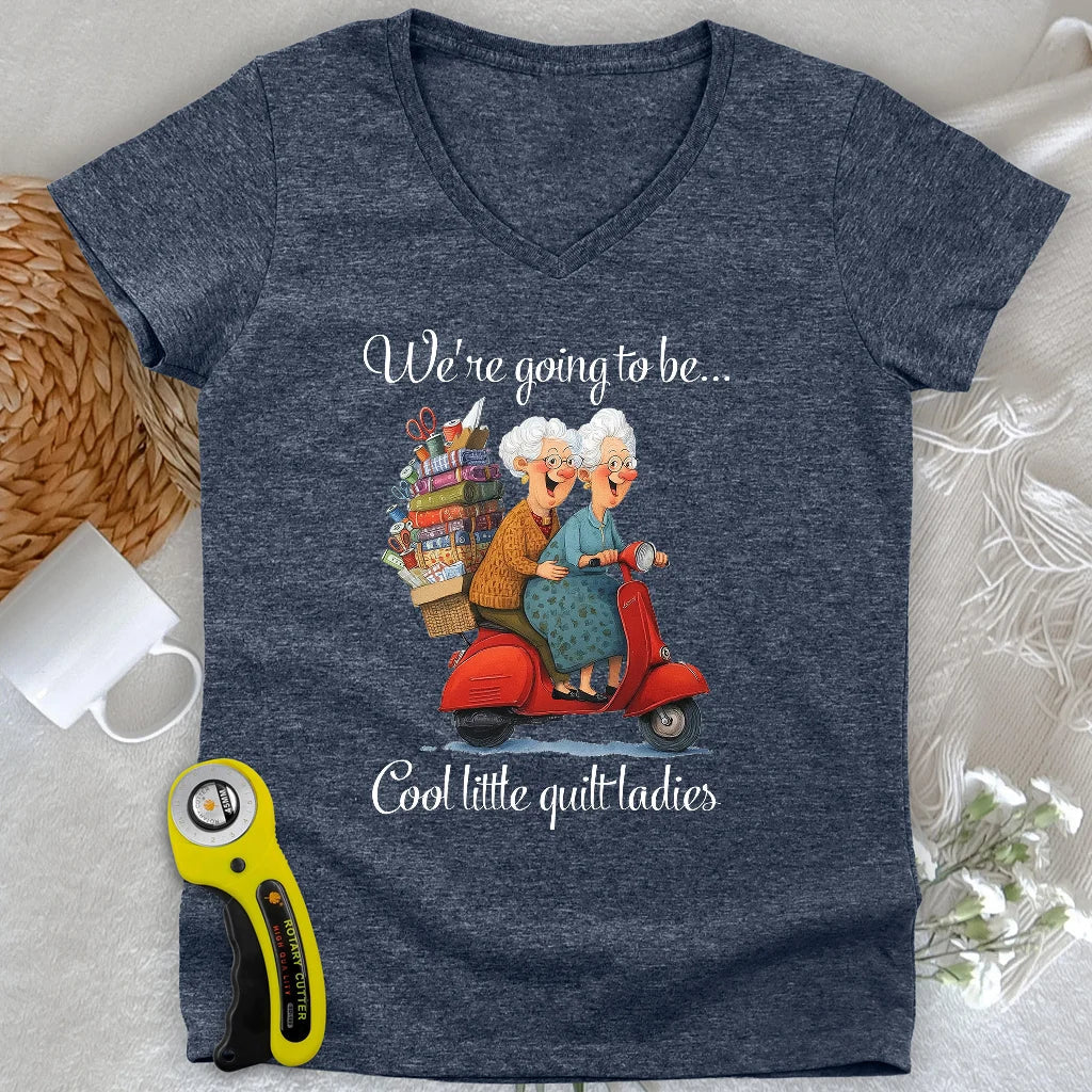 Little Quilt Ladies Lady V-neck