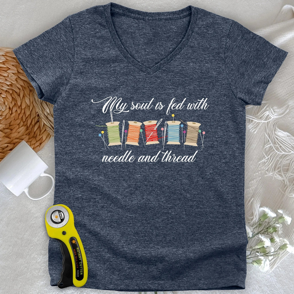 Needles and Threads Lady V-neck