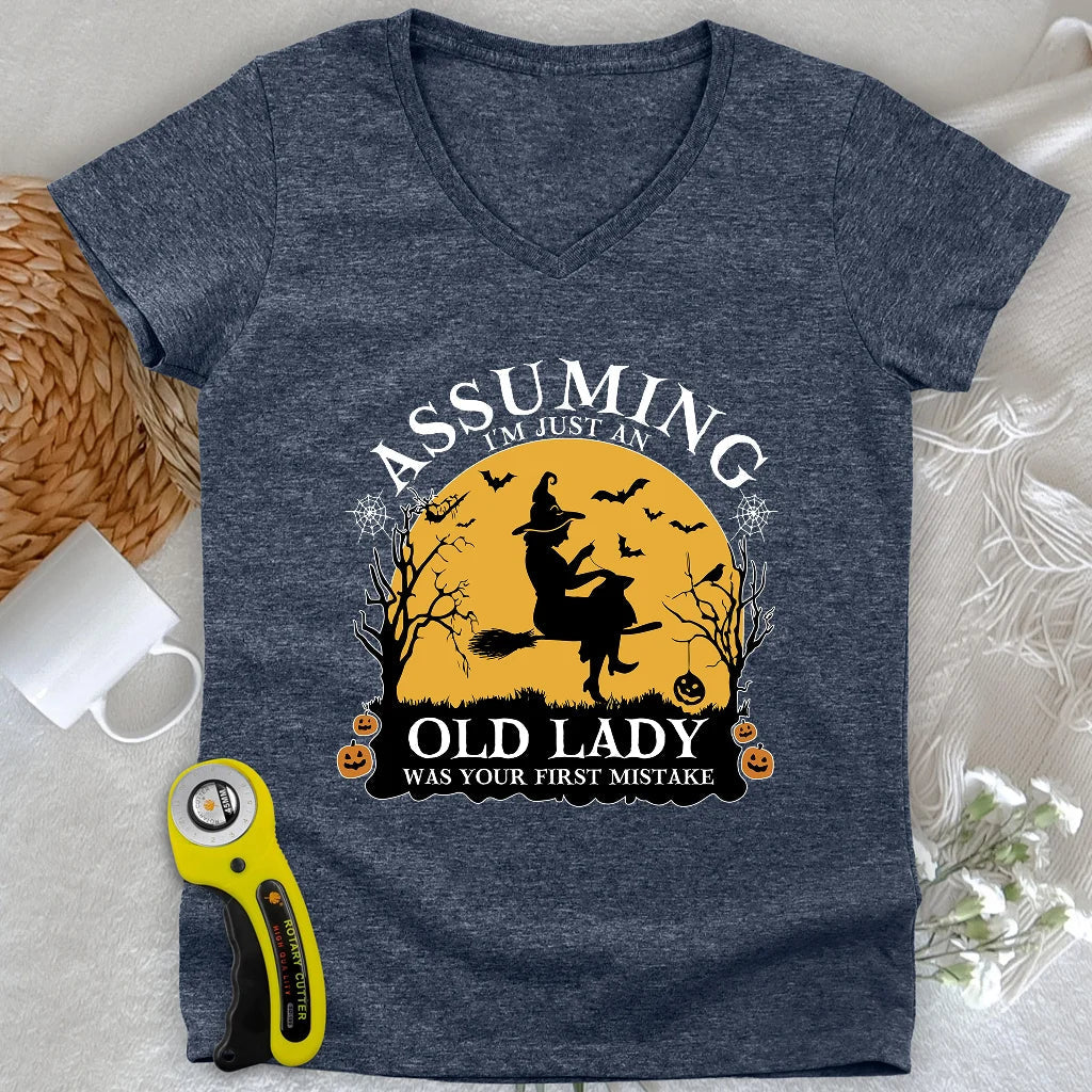 Old Lady Lady V-neck