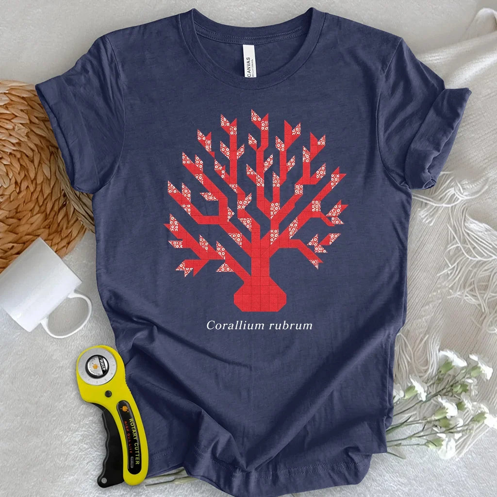 Patchwork Red Coral T-shirt