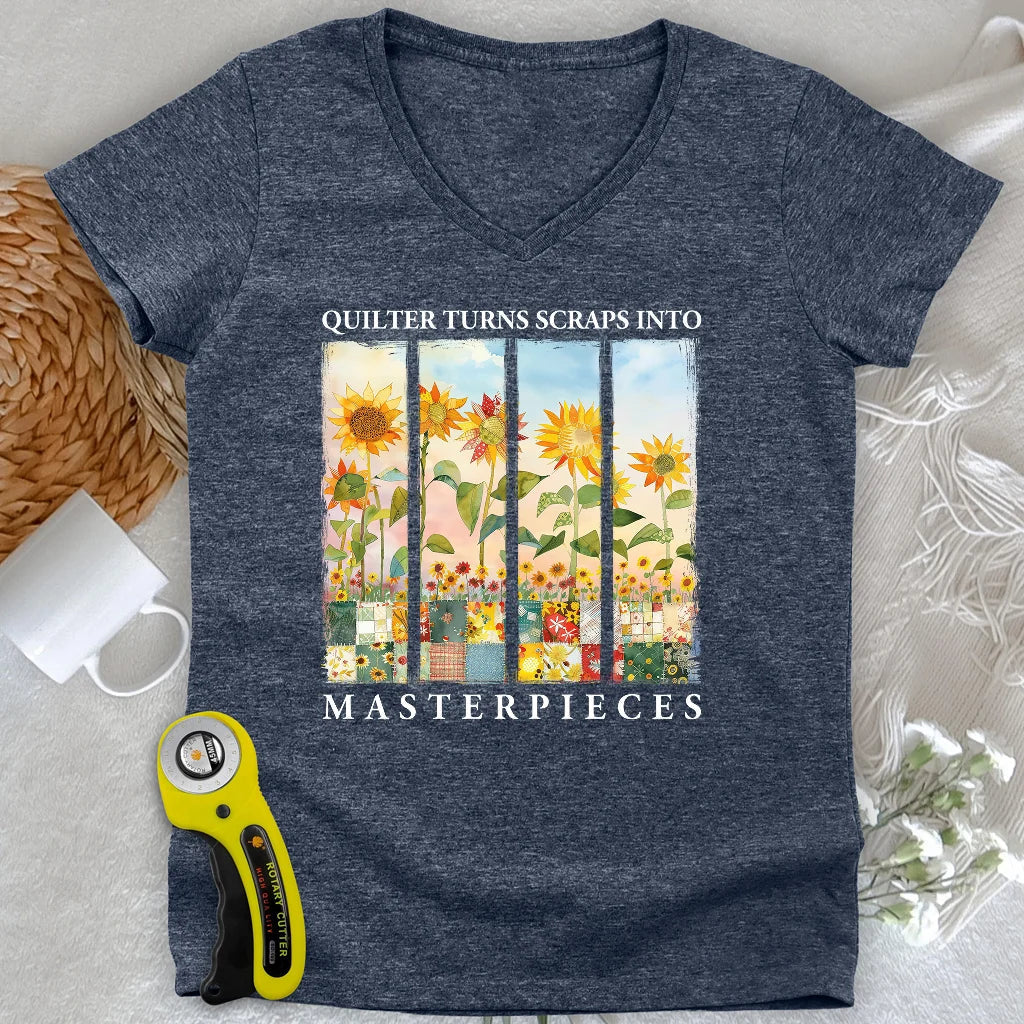 Quilt Masterpiece Lady V-neck