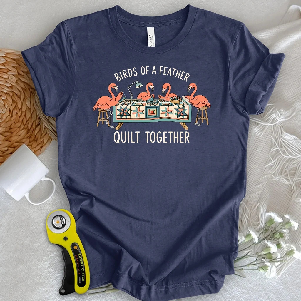Quilt Together Flamingo T-shirt