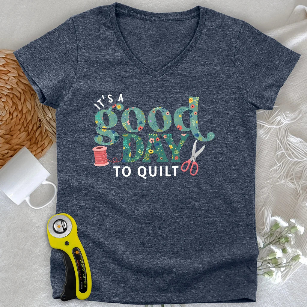 Quiltday Lady V-neck
