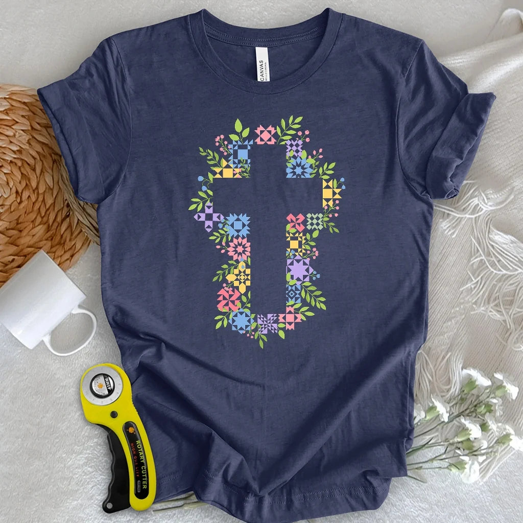 Quilted Cross Garden T-shirt