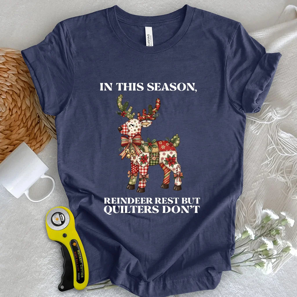 Quilted Reindeer T-shirt