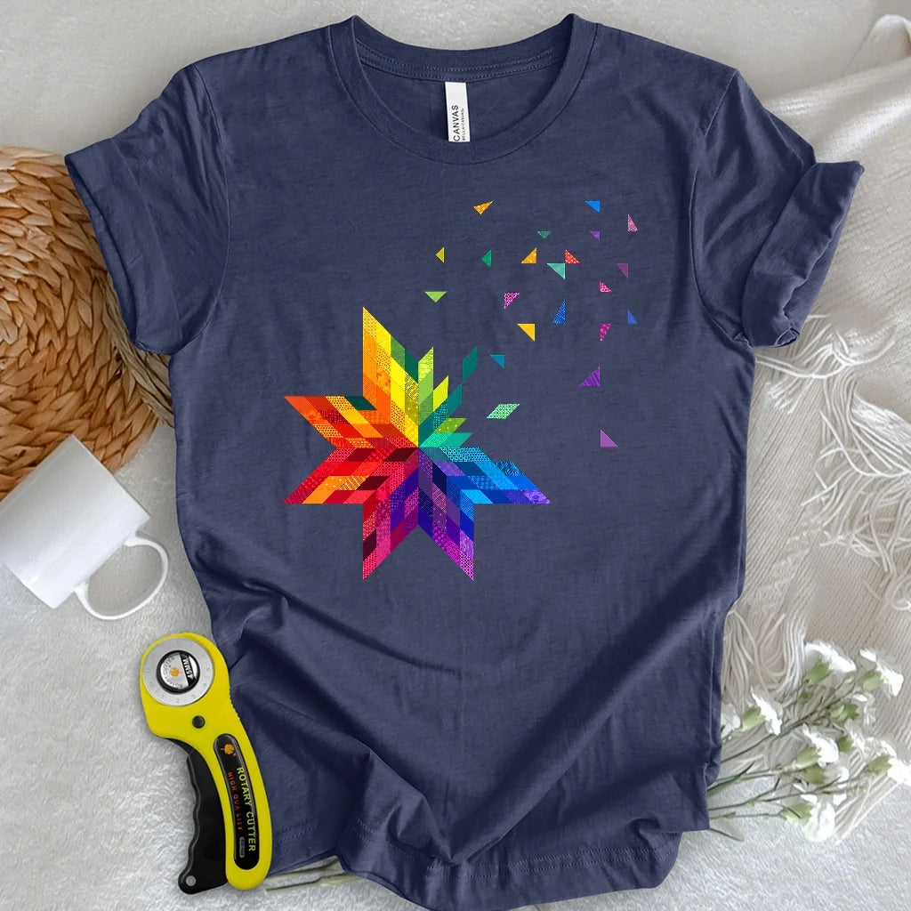Rainbow Star Block T-shirt