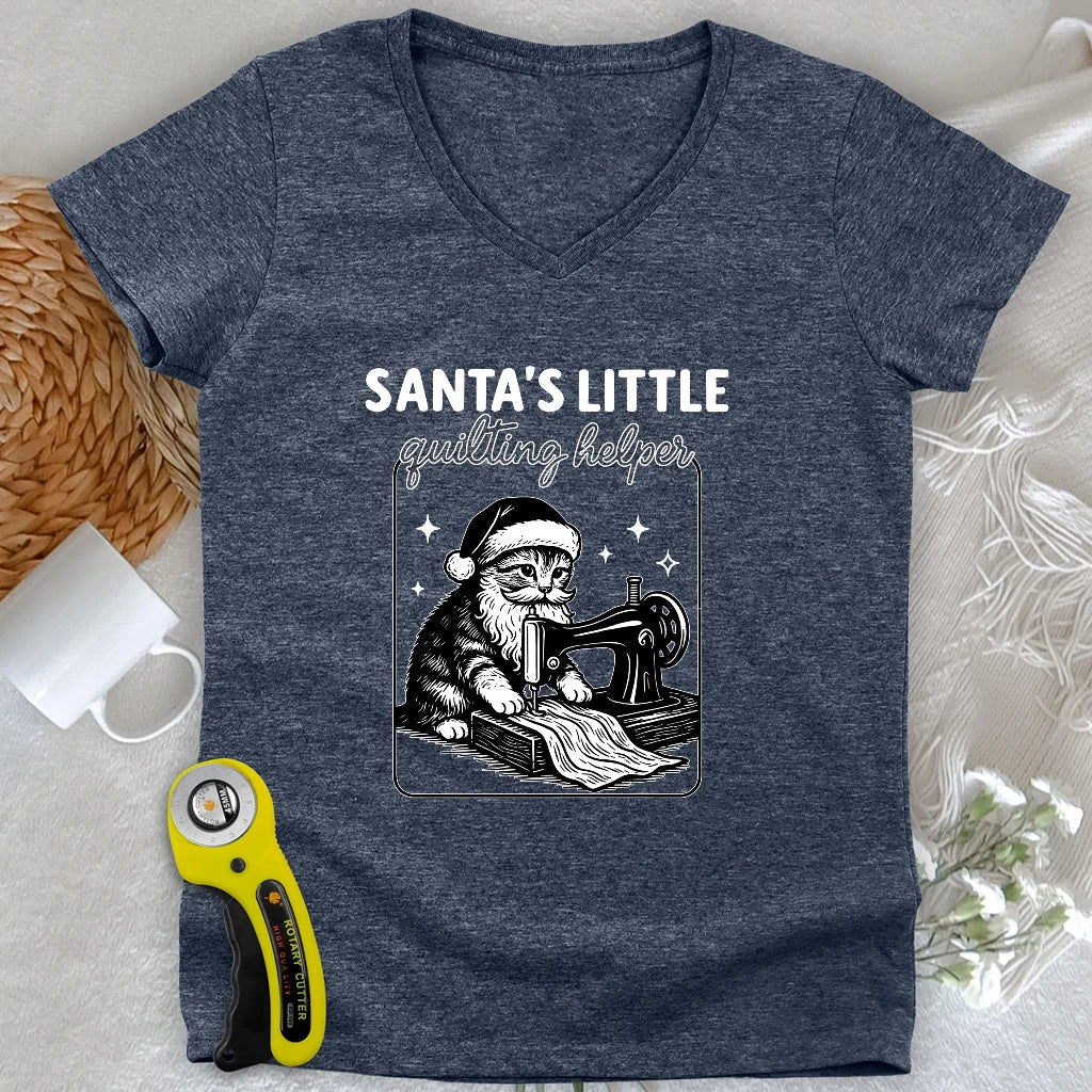 Santa's Helper Lady V-neck