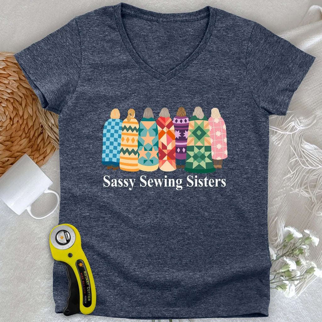 Sassy Sewing Sisters Lady V-neck