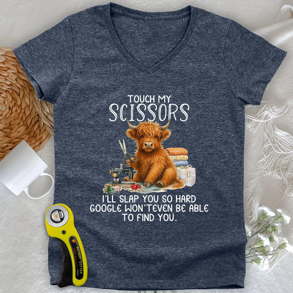 Touch and Slap Lady V-neck