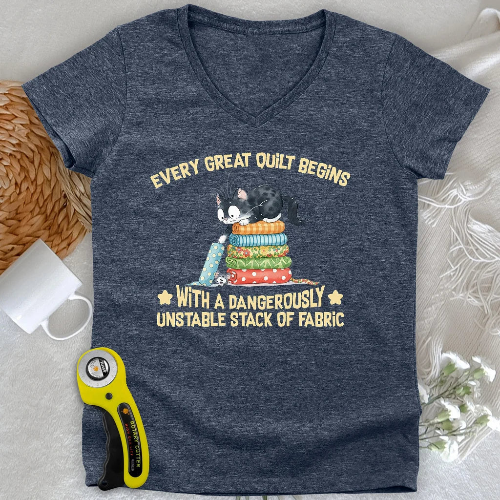 Unstable Fabric Lady V-neck