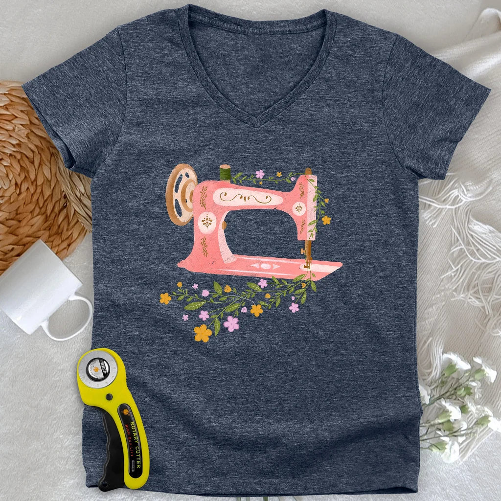 Wildflower Machine Lady V-neck