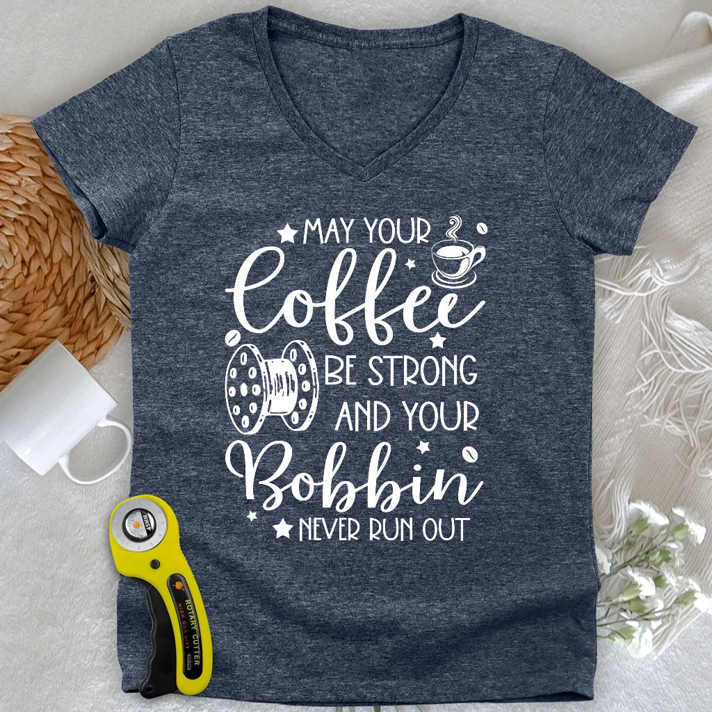 Wish Upon a Bobbin Lady V-neck