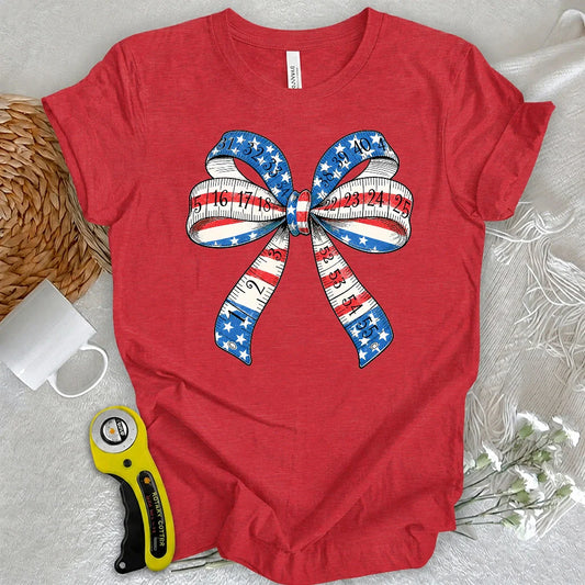 Patriotic Tape Bow T-shirt