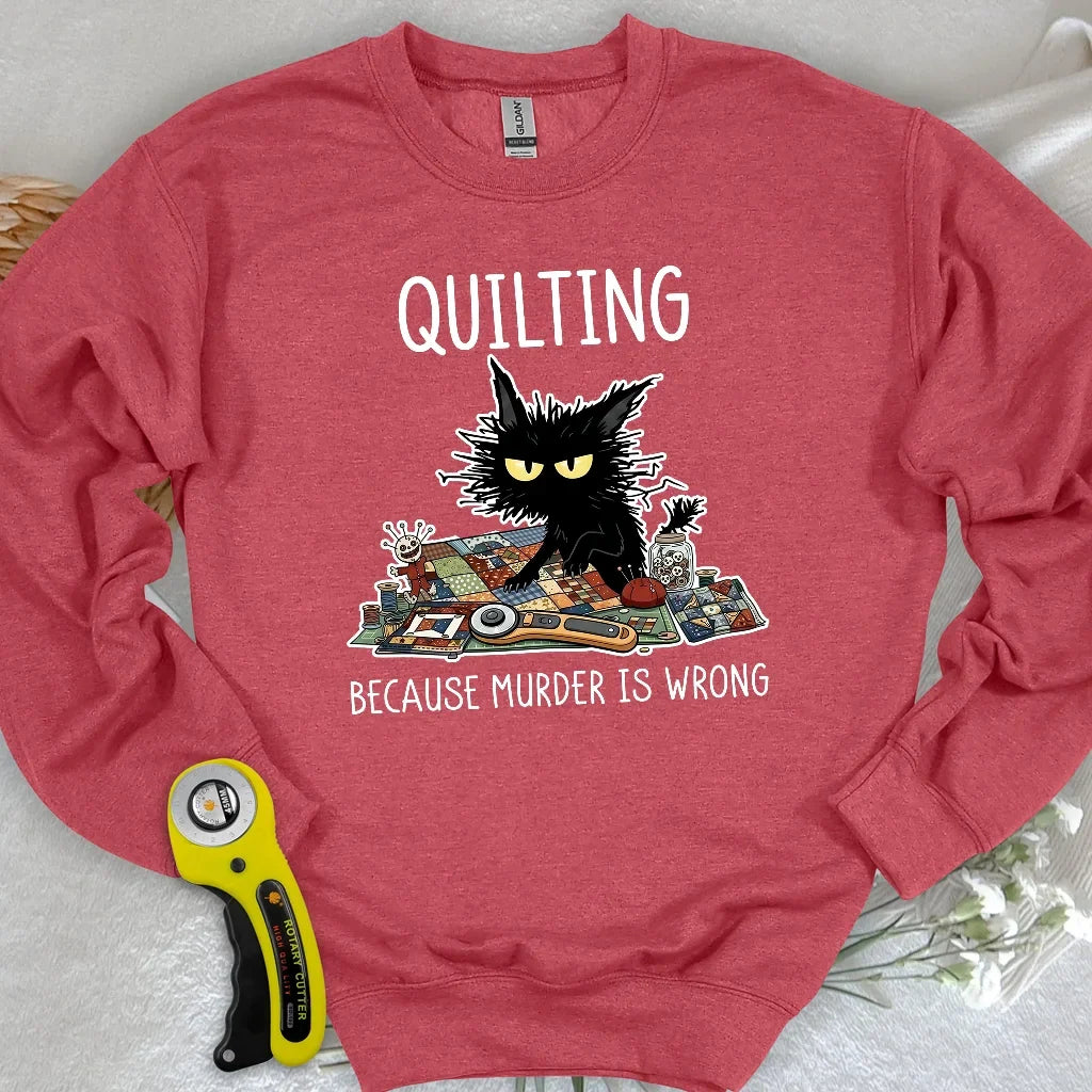Grumpy Quilter Cat Sweatshirt