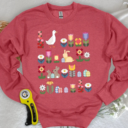 Patchwork Blooms Sweatshirt