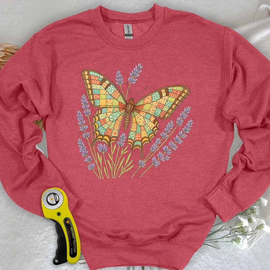 Patchwork Butterfly Sweatshirt