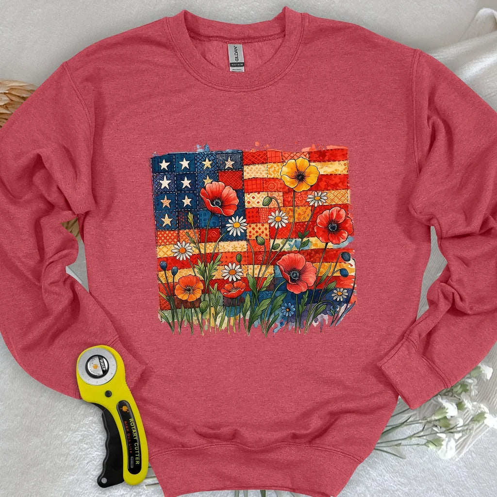 Patchwork Floral Sweatshirt