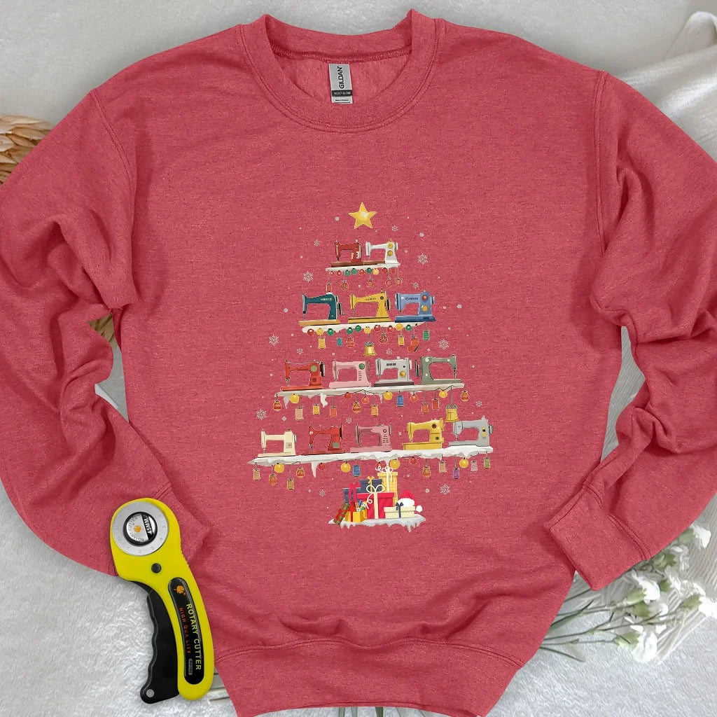 Sewing Machine Tree Sweatshirt