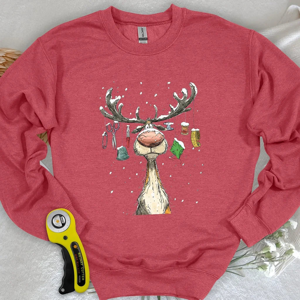 The Reindeer Quilter Sweatshirt