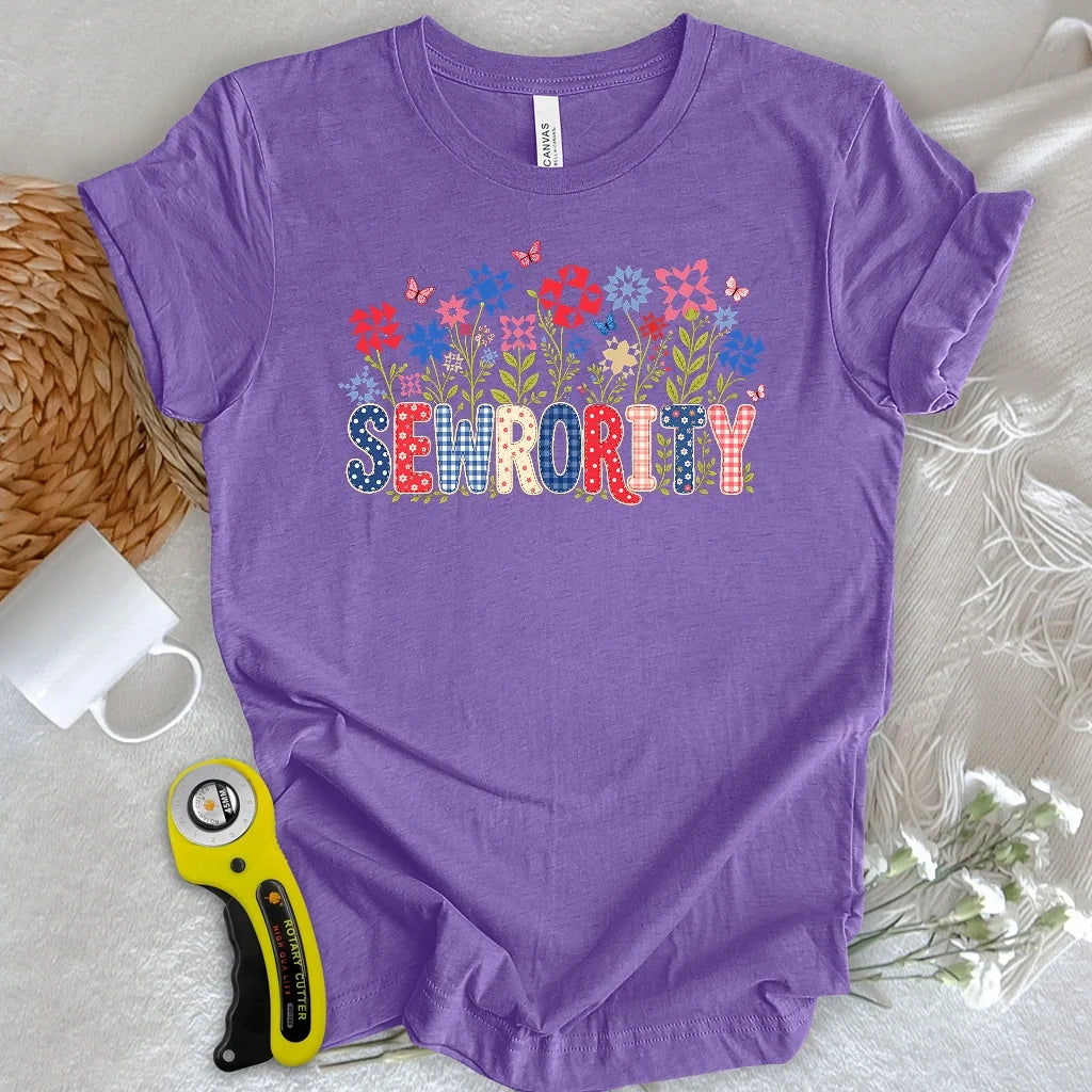 Appliqué Sewrority T-shirt