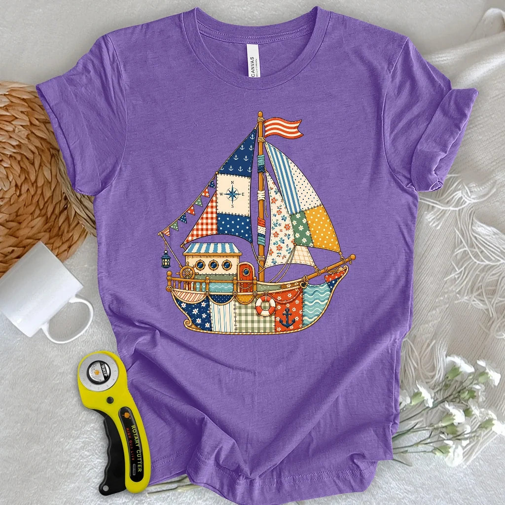 Patchwork Harbor Dream T-shirt