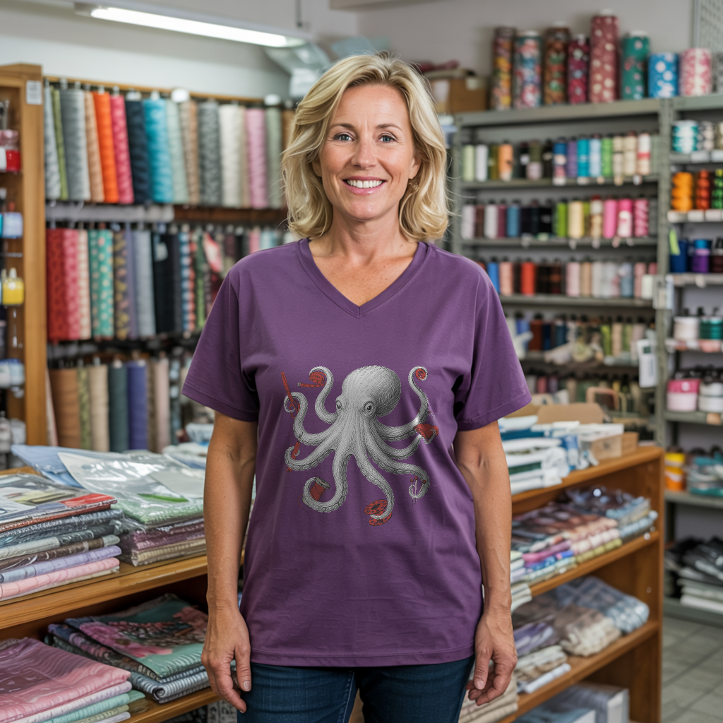Thread Kraken Lady V-neck