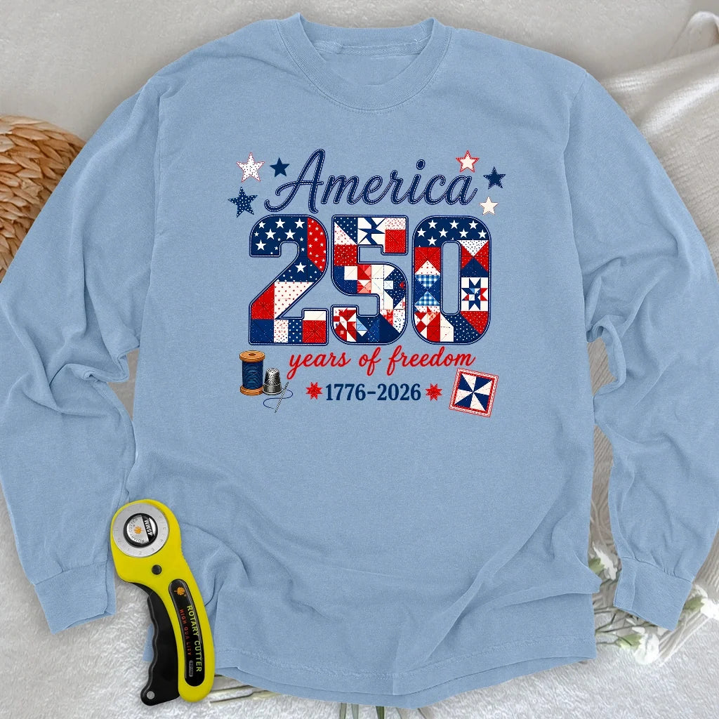 America 250: Pieced With Pride Long Sleeve T-shirt