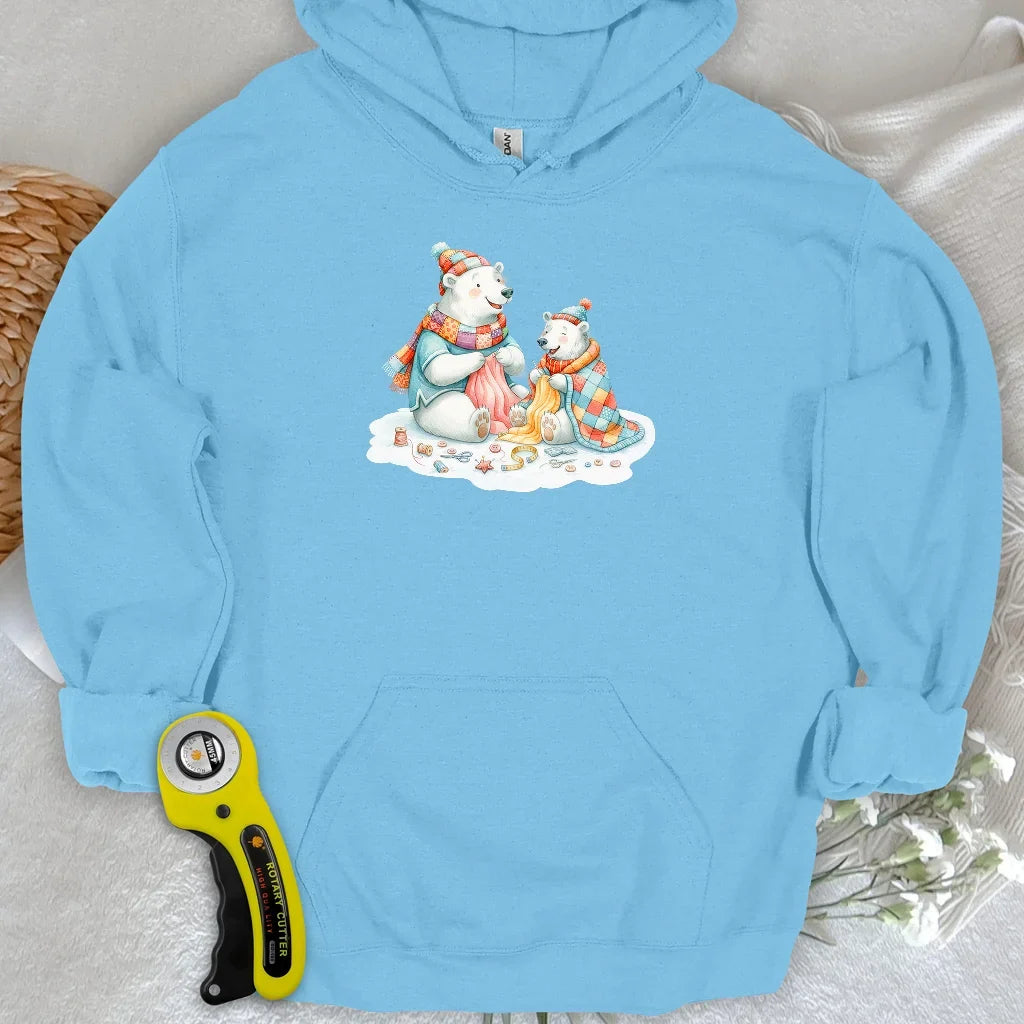 Beary Quilt Time Hoodie