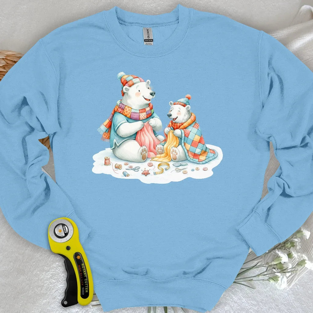 Beary Quilt Time Sweatshirt