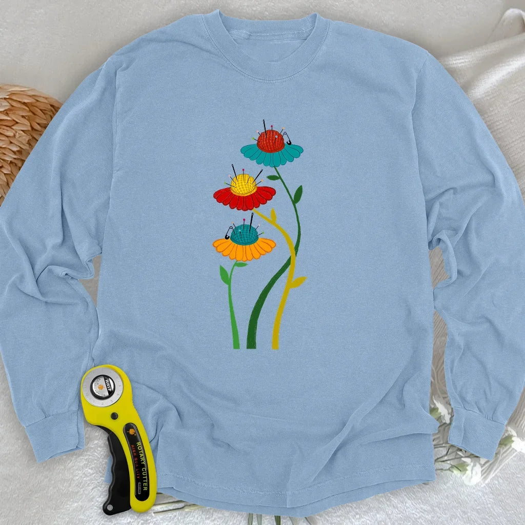 Blooming Pin Cushions Long Sleeve T-shirt