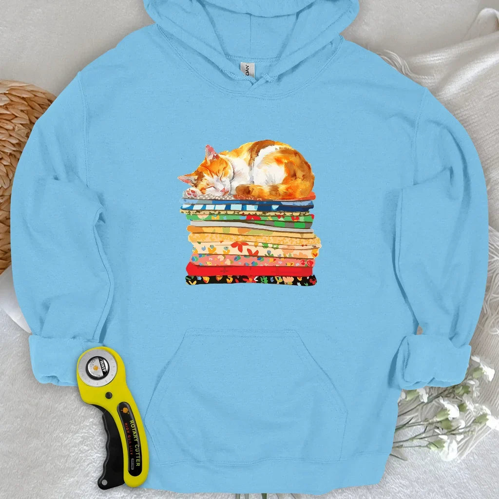 Cat And Fabric Hoodie