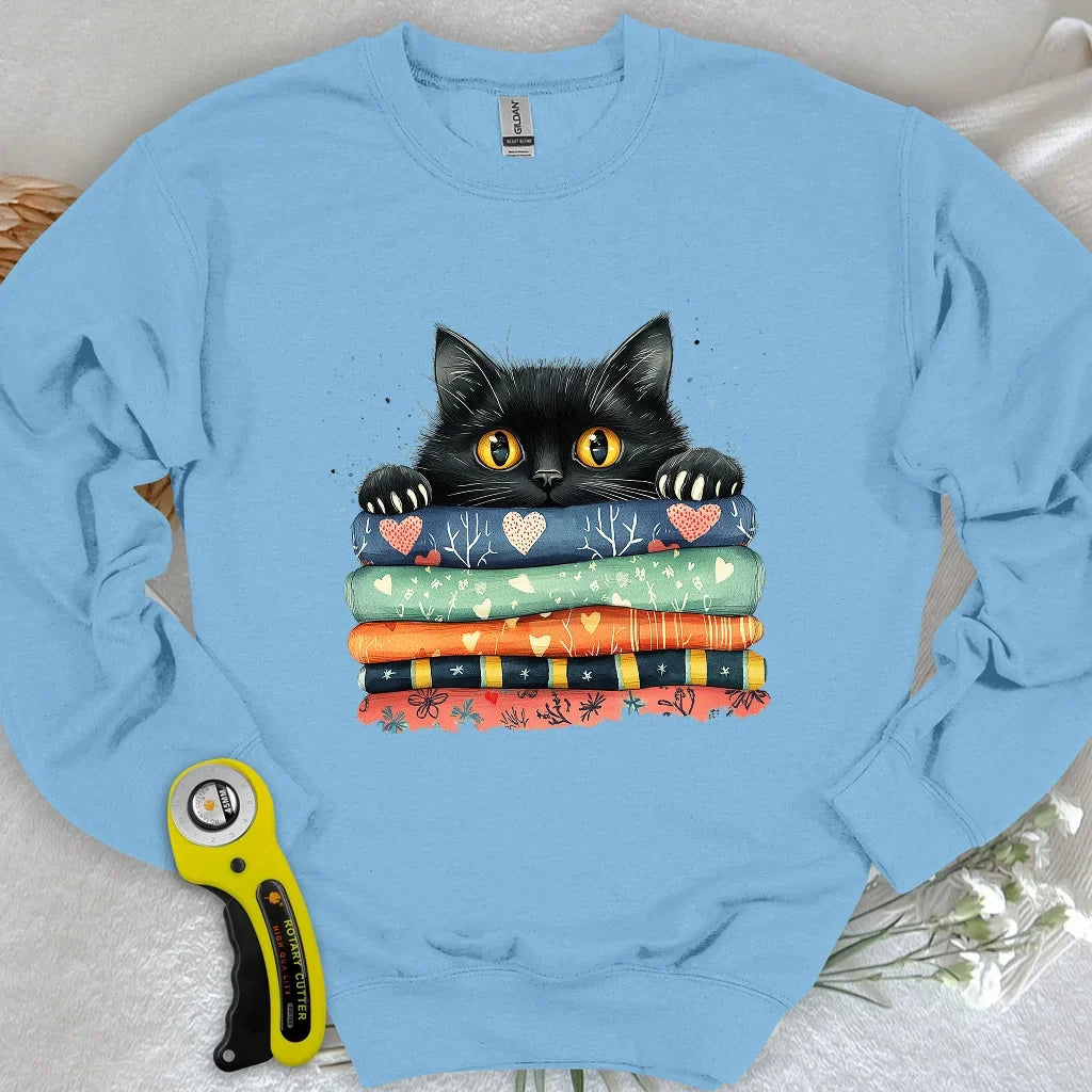 Cat On The Fabric Sweatshirt