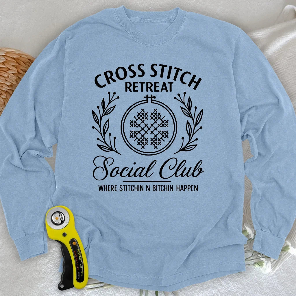 Cross Stitch Retreat Long Sleeve T-shirt