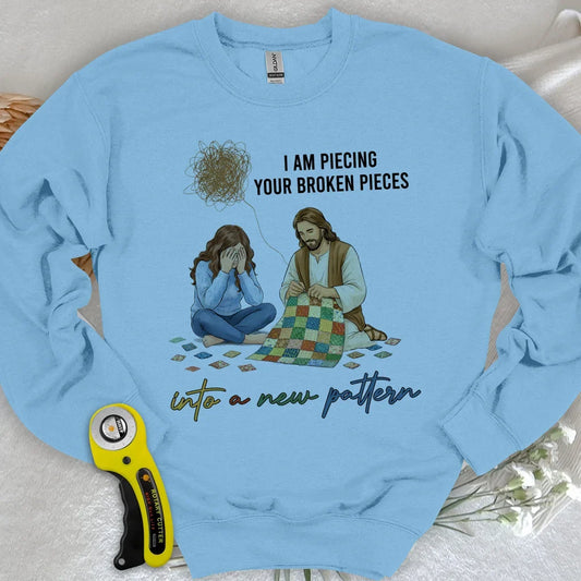 God Piecing Broken Pieces Sweatshirt