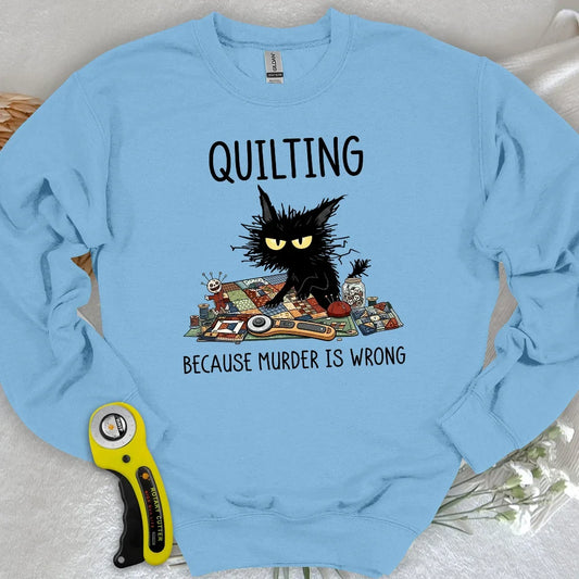Grumpy Quilter Cat Sweatshirt