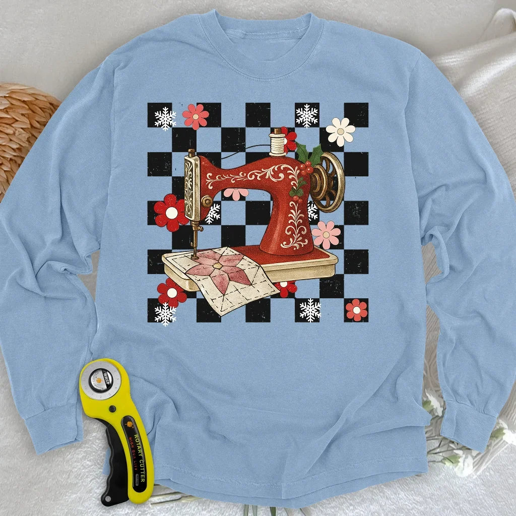 Holly Jolly Stitcher Long Sleeve T-shirt