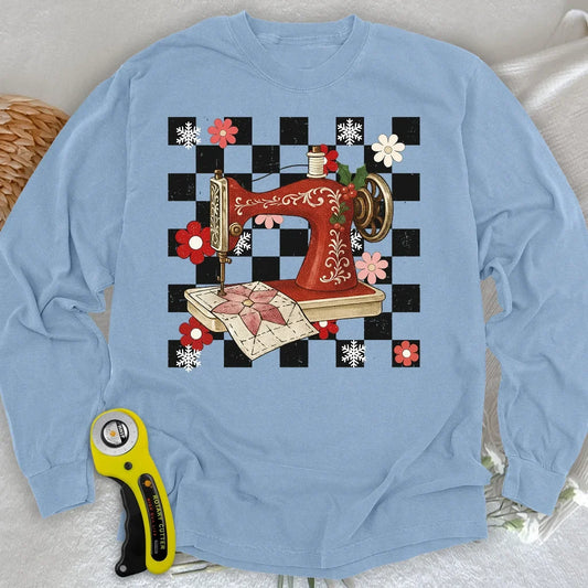 Holly Jolly Stitcher Long Sleeve T-shirt