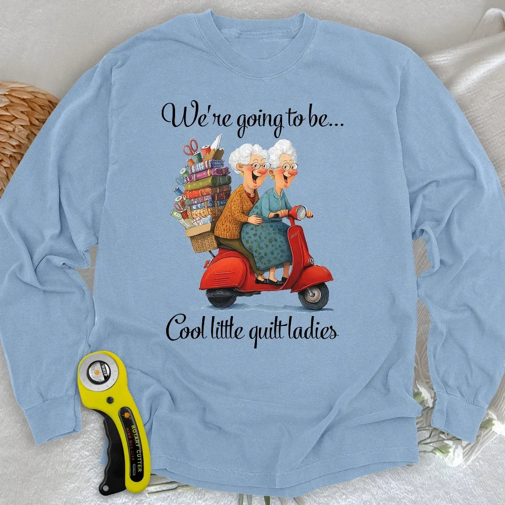 Little Quilt Ladies Long Sleeve T-shirt