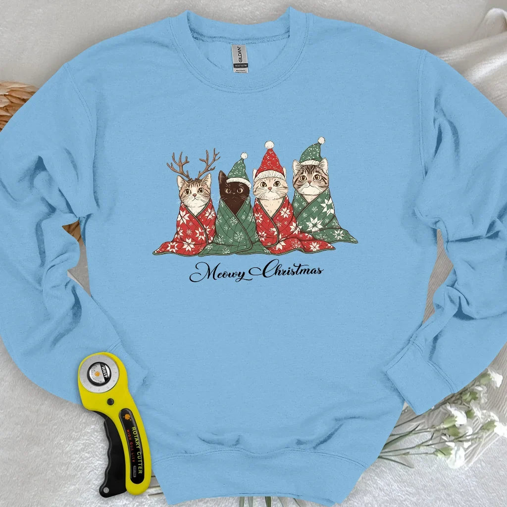 Meowy Christmas Sweatshirt