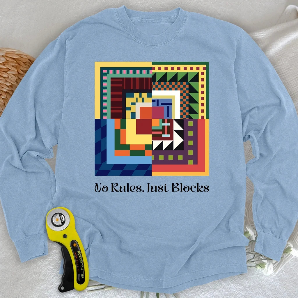 Modern Quilter Mind Long Sleeve T-shirt