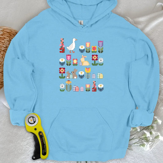 Patchwork Blooms Hoodie