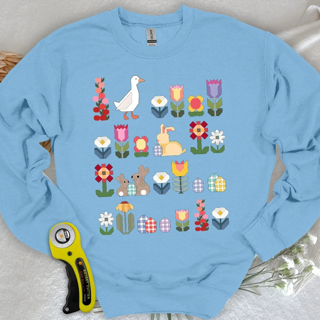 Patchwork Blooms Sweatshirt