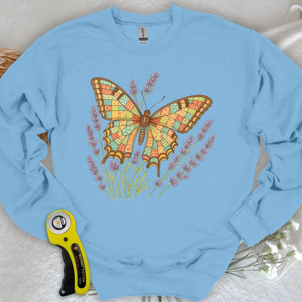 Patchwork Butterfly Sweatshirt