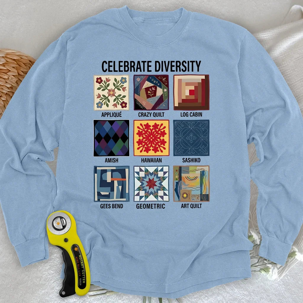 Patchwork Diversity Long Sleeve T-shirt