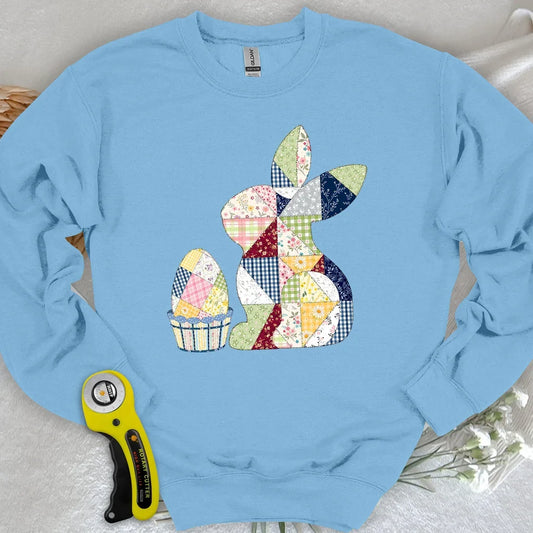 Patchwork Easter Bunny Sweatshirt